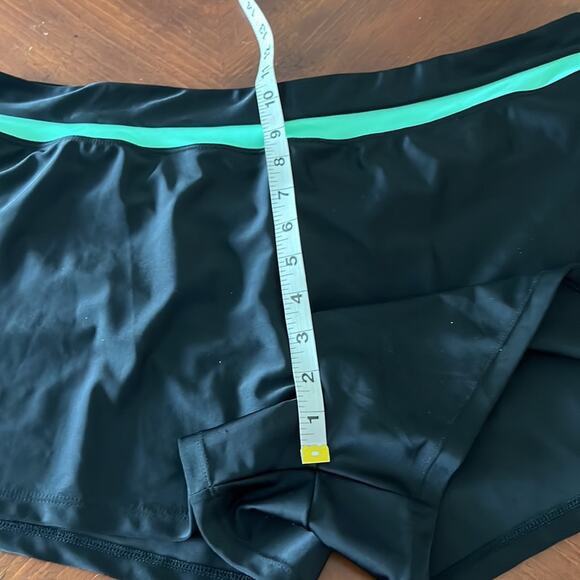 ZeroXPosur  Black Swimsuit Bottoms Shorts Woman XXL Green Band - Picture 6 of 7